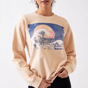 PS / LA Pretty Peach Wave Sweatshirt | Pacsun